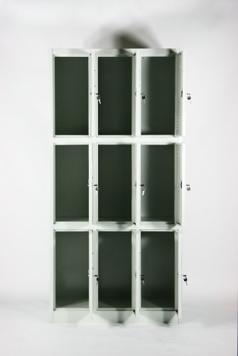 Amazon.co.jp: スチールロッカー キャビネット 9人用 10-011 : ホーム