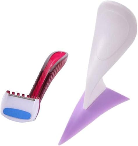 Miniatura 6 de Generic Juego de plantillas de afeitar de pelo púbico femenino para área de bikini, triángulo, opcional