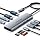Laptop Docking Station Dual HDMI Monitor, 10 in 1 USB C Hub with 2 HDMI Ports, PD Charging, SD/TF, 5 USB C/A Ports, Laptop Docking Station for Dell XPS/HP/Lenovo/Surface(MacOS only Supports SST Mode)