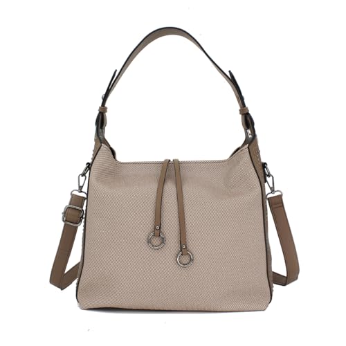 Image of Designer Soft Leather Textured Large Capacity Shoulder Bag Trendy Crossbody Handbag For Women Bag Hobo Tote Purse