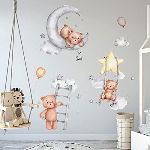 Vinilo Decorativo Infantil con Oso de Dibujos Animados miniatura 4