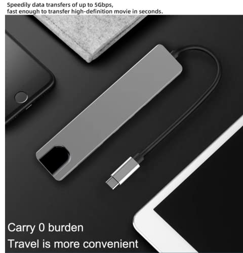 Onesum 8-In-1 Usb Hub For Laptop - Type C Docking Station, Pd Charge, Rj45, Hdtv, Tf/Sd Card Reader, Usb Expander For Xbox, Flash Drive, Hdd, Console, Printer, Camera, And Keyboard #TOP2