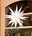 Elf Logic 14” Bright White LED Moravian Star Tree Topper - Hanging Outdoor/Indoor Christmas Tree Star Topper Light - Use as Holiday Decoration, Porch Light, Wedding and Ballroom Venue Decor