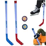 Ensemble complet inclus: Cet ensemble de hockey junior est livré avec deux bâtons de hockey de 28 pouces et deux rondelles de hockey, afin que les enfants puissent aimer jouer avec des amis ou pratiquer le solo..Tout ce qui est nécessaire pour une expérience de hockey fantastique est inclus dans un package pratique.