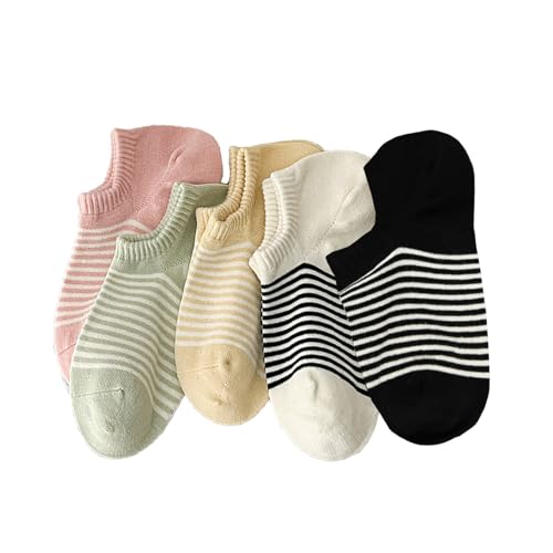 Image of Benefeet Sox Cute No Show Socks for Women Low Cut Socks for Girls Liner Invisible Socks Cotton Flat Boat Loafer Socks