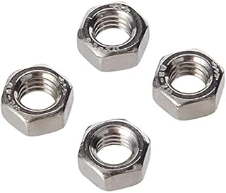 Metric Hexagonal (Hex) Full Nuts A2 Stainless Steel M5 5mm (Pack of 50 Nuts)