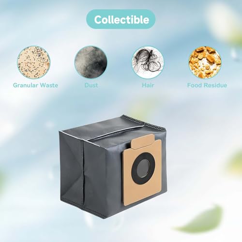 Image of WAIKAS 6 Pack Dust Bags for Eufy X10 Pro Omni, X8 Pro Robot Vacuum Cleaner - Large Capacity Replacement Accessories