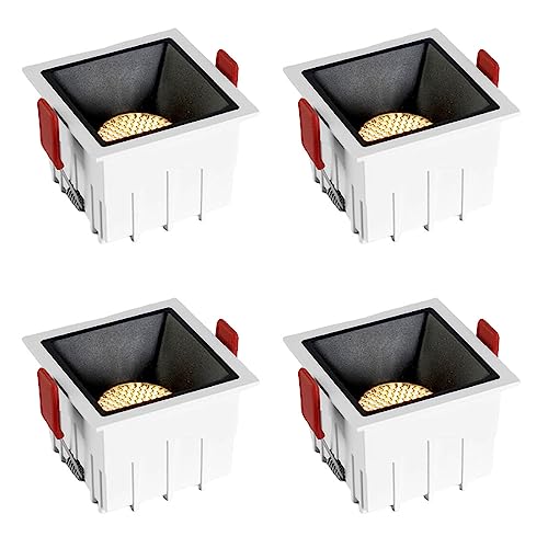 Plafonnier LED encastré haut de gamme COB design carré épuré