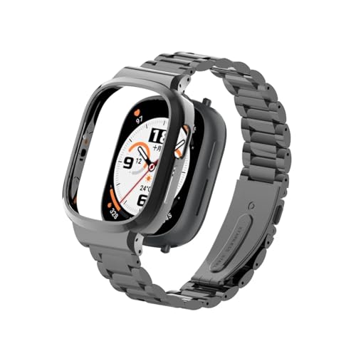 [LOKLNEYK] �����X�e�����X�o���h+�P�[�X�L�b�g�ɓK������Honor watch 4�u���X���b�g�A�N�Z�T���[(Three black plants)