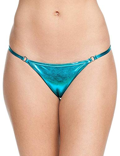 ROYAL FINISHWomen's Faux Leather & Spandex G-Strings (Pack of 1)