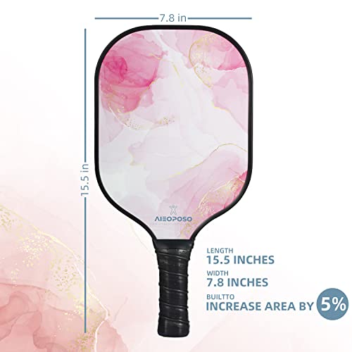 Aieoposo Pickleball Paddles, Pickleball Gift, Fiberglass Pickleball Rackets, Wristbands And Pickleball Cover - Indoor & Outdoor Pickleball Set For Beginners & Intermediate Players #TOP1