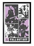 Scorpio Posters Fall Out Boy - Panel Poster - Officially Licensed - 24' x 36' with Frame Black Color