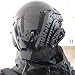 CosTribe CyberPunk Gothic Helmet Mask Futuristic Techwear Sci Fi Halloween Cosplay Halloween Party Music Accessories (Style-01)