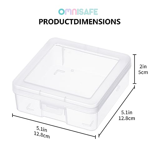 OMNISAFE 18 Pack Small Plastic Hobby Art Craft Organizer, Clear Plastic Storage Containers with Latching Lid, for Pencil Box, Lego, Crayon by OMNISAFE - Image 2