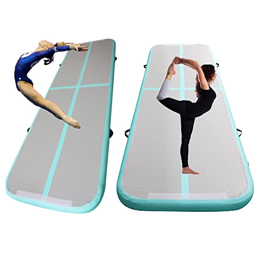 Staelea Inflatable Air Gymnastics Mat 10 Ft Training Tumbling Mat，The 4-Inch Thick Inflatable Yoga Mat For The Home,For Family/Training/Cheerleading/Yoga/Water Sports #TOP5