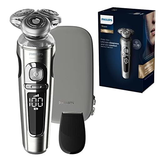 Philips Elektrisk rakapparat Series 9000 Prestige - Ultimat närhet - Kompromisslös hudkomfort - Skonsam även på 7-dagars stubb - SkinIQ-Teknik - Våt- och torrakning - NanoTech Dual Precision-blad - SP9820/12