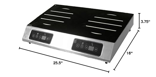 Estufa Vitrocerámica 1 Puesto 25.5" De piso 208/240V miniatura 2