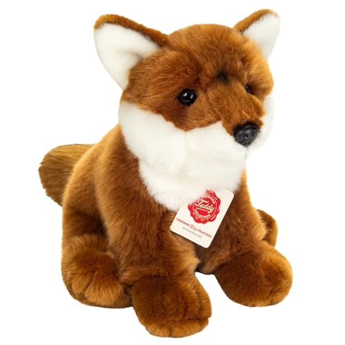Peluche renard assis Teddy Hermann 90332 de 25 cm pour enfant