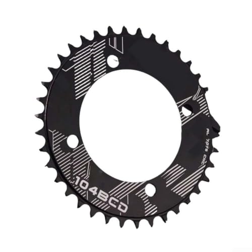 Image of CNC Machined Chainwheel 38T 104BCD Black Finish