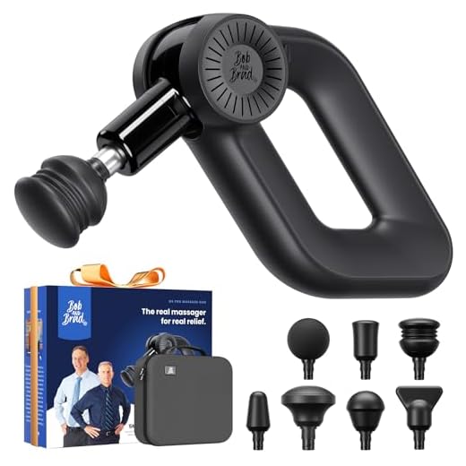 Bob and Brad D6 Pro Massagepistole mit 16mm Amplitude und OLED-Bildschirm, Percussion Massage Gun Muskel Massagegerät mit Tragetasche, Massage Pistole für Schulter Rücken Bein Muskelentspannung