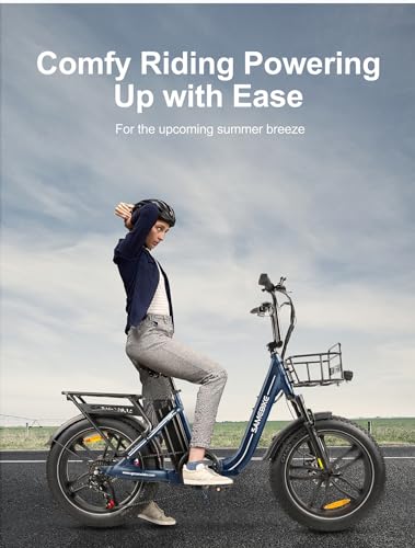 Miniatura 9 de Samebike 20 Bicicleta Eléctrica Plegable, Motor 250w Autonomía 70km, 7 Velocidades, Frenos De Disco Delantero Trasero, Pantalla Lcd Para Adultos Bicicleta Eléctrica Ciudad Y Montaña Black