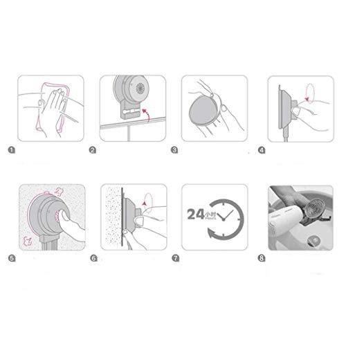 Lidon Toilet Brush With Holder Wall-Mounted Toilet Brush And Bracket Bathroom Toilet Brush Plastic Suction Cup Type Multi-Function Suit White #TOP6