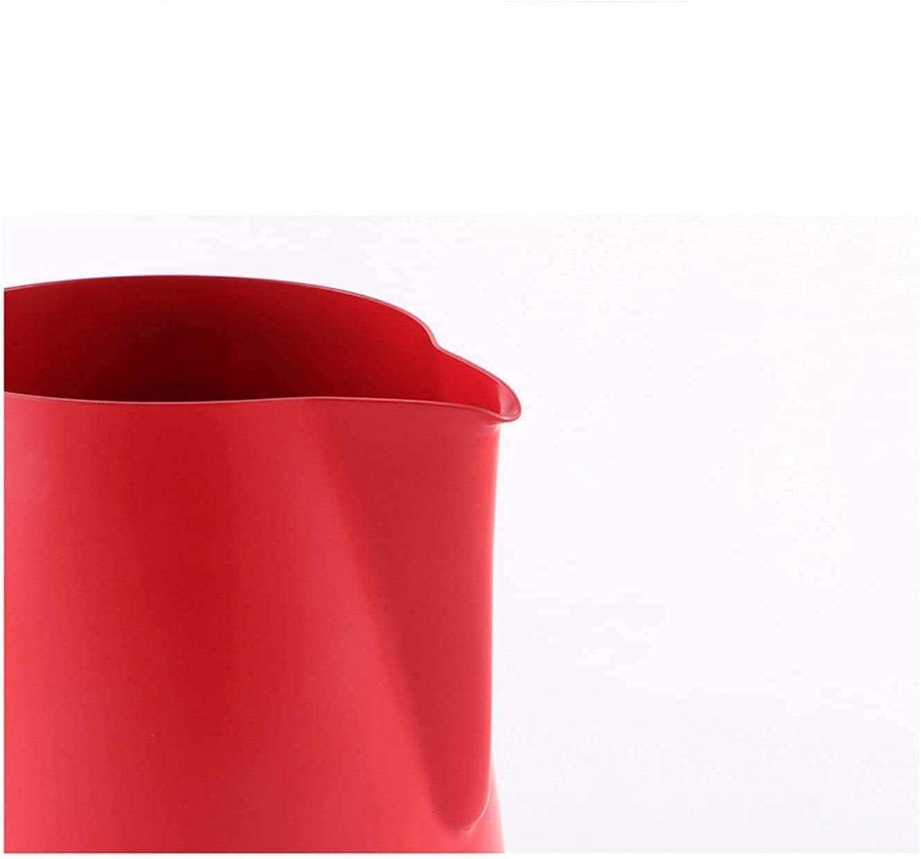 Milk Frothing jug Stainless Steel Milk Frothing Pitcher Espresso Steaming Pitcher Creamer Pitcher with Handle Coffee Milk Frothing Cup (Color : Black Size : 900ml)