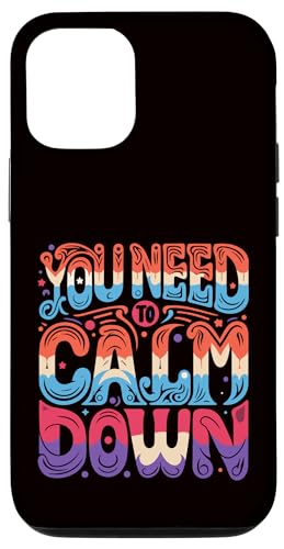 You Need To Calm Down Groovy ���g�� ���킢�� �ʔ��� �q�b�s�[ 60�N�� 70�N�� �X�}�z�P�[�X iPhone 12/12 Pro �p