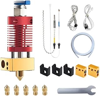 5Aplusreprap Upgrade Ender 3 Hotend, CR10 J-Head Hotend, Assembled Extruder 3D Printer Hot end Kit 24V 40W Use for Creality Ender 3 /Ender 3 Pro/Ender 3 V2,CR-10/CR10S with 3D Printer Parts