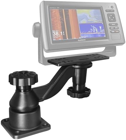 Aluminum Swing Arm Fish Finder Mount for 5"-12" Screens