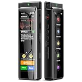 8GB Digital Voice Recorder with Playback, Innioasis R1 Full Touchscreen Voice Recorder with Bluetooth, Voice Activated Sound Audio Recorder Device with Mic Black