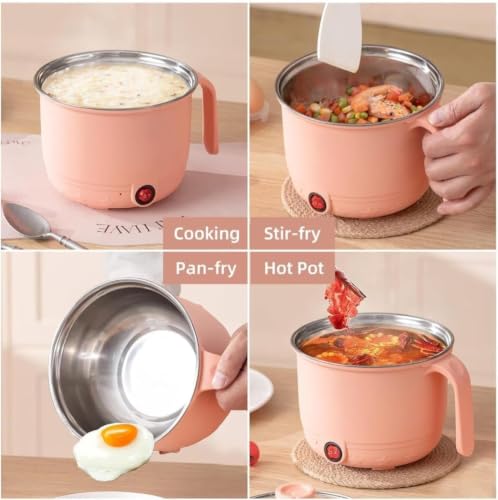 ELVIA Electric Cooking Pot and Steamer 1.5L Multi Cooker with - Image 5