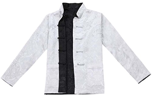 Chinese Traditional Tai Chi Uniform Long Sleeve Top Kungfu Shirt Tang Suit for Men