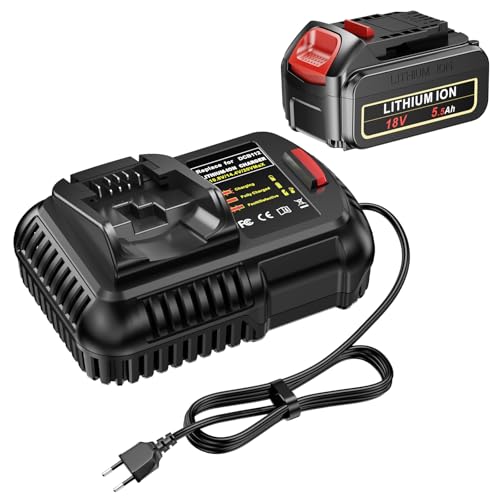 Batterie pour Dewalt DCB204 Li-ion compatible DCB205 DCB206 avec chargeur DCB112