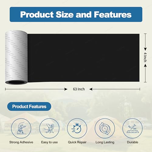 KING MOUNTAIN Self Adhesive Nylon Fabric Repair Tape Review product image