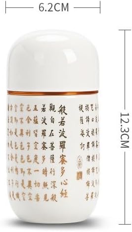 SONGCHAO Sugar Jar Small Portable Tea Can Sealed Can Ceramic Storage Can Chinese Style Creative Tea Can Tea Canister