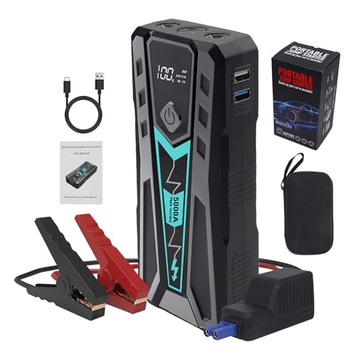 VisualPower 5000A Portable Car Jump Starter