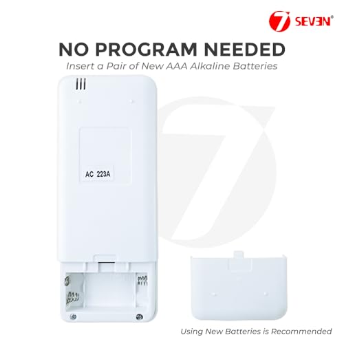 Image of 7SEVEN Compatible of TCL Ac Remote Original Model 223A 433kHz Suitable for 1 1.5 2 Ton Split Air Conditioner 15 Keys Ensure Each Key Match and Genuine Remotes Replicate Exactly