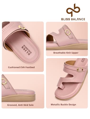 Image of Extra Soft Women's Comfortable Highcushioned Doctor Slippers|Flip-Flops Fashionable Casual & Stylish|Lightweight & Breathable Chappals|Outdoor Sandals Ladies&GirlsBB946