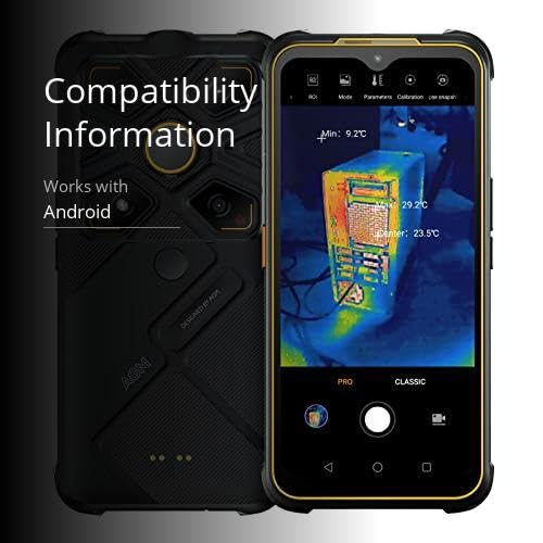 AGM Glory G1S Rugged Smartphone 5G Rugged Phone Unlocked 8GB RAM 128GB ROM with Snapdragon 480, 256x192 Thermal Imaging Camera 25 FPS, 5500mAh, Android 11, 6.53\" FHD+, Dual Torch, IP68 Waterproof