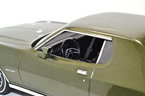 Coche a escala Ford Gran Torino 1976 verde 1:18, réplica coleccionable Greenlight 3