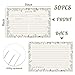 JOETMAE 50PCS Floral Border 4×6 Recipe Cards - In Double Sided Blank Card stock Recipe Cards for Bridal Shower Wedding Baby Shower Kitchen Diaries Banquet Preparation