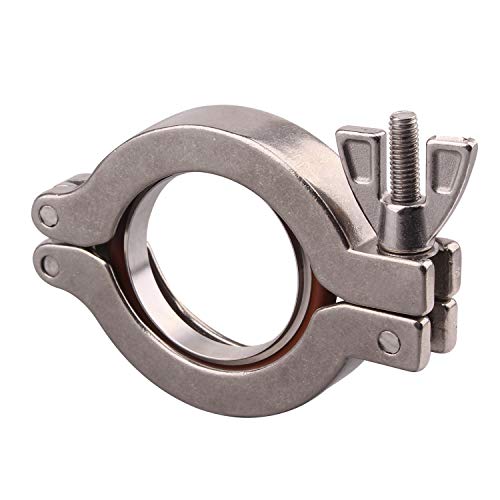 Image of DERNORD Wing Nut Clamp Flange Quick Clamp Stainless Steel 304 with Centering O-Ring (KF-40)