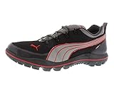 PUMA Silicis Lite Men's Hiking Low-Cut Size US 9.5, Regular Width, Color Black/Red/Gray