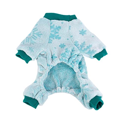 Wangduodu Pijama para Perro Navidad niña, 1 Pijama Franela para Perro, Ropa para Perro para Invierno, Perro Mediano, 4 Patas, Ropa para Perro para Perro pequeño, Mediano, niño, niña