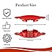 Nibras FDC Caps - Red Aluminum Fire Department Caps - 4 Pack