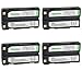 Kastar D-Li1 Battery 4-Pack Replacement for Pentax D-Li1, Ei-D-Li1, EI-D-BC1, DPE004, EI-2000, FINECAM S3R, Molicel 1821, 1821E