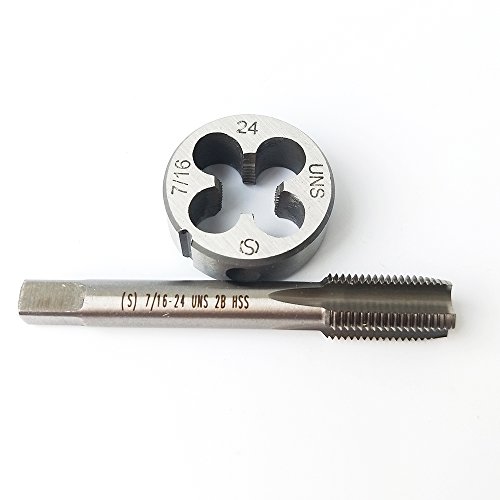 ASZLBYM 7/16-24 HSS Tap And Die Set? UNS Machine Thread Tap and UNS Round Thread Die Right Hand