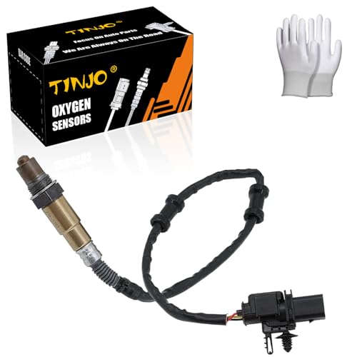 TINJO Oxygen O2 Sensor ‎234-5107 Upstream Replacement for Audi A3 TT, Volkswagen CC GTI Jetta Passat, Ford Expedition F150, BMW X5 335d 535d, Porsche 911 Cayenne, O2 Oxygen Sensor Replaces250-25035