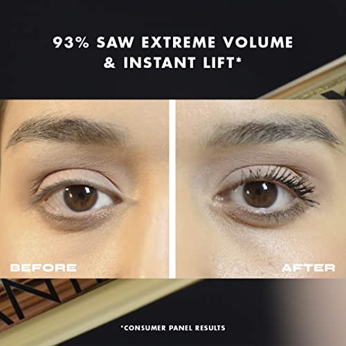 Milani Highly Rated Anti-Gravity Black Mascara With Castor Oil And Molded Hourglass Shaped Brush & Milani Stay Put Matte Liquid Eyeliner Black #TOP1